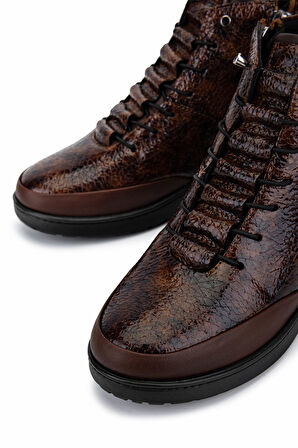 Tamer Tanca Kadın Hakiki Deri Kahverengi Bot 1053 3762 BN BOT SK25-26 KAHVE DR/KIR RGN