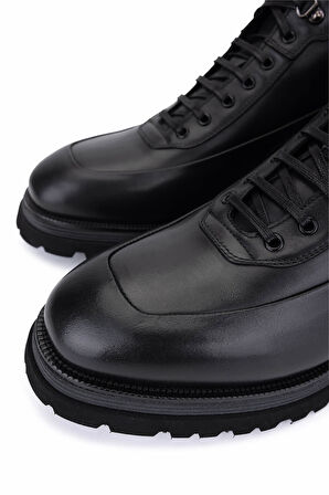 Giampiero Nicola Erkek Hakiki Deri Siyah Bot 664 D43432 ERK BOT SK25-26 NERO