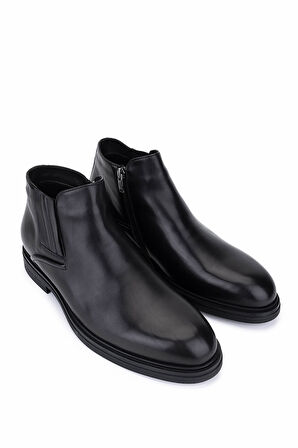 Giampiero Nicola Erkek Hakiki Deri Siyah Bot 664 46521 ERK BOT SK25-26 NERO