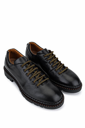 Alexander Hotto Erkek Hakiki Deri Siyah Klasik Ayakkabı 1045 68004 ERK AYK SK25-26 NERO