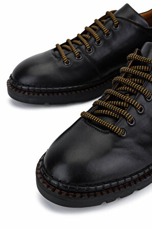 Alexander Hotto Erkek Hakiki Deri Siyah Klasik Ayakkabı 1045 68004 ERK AYK SK25-26 NERO