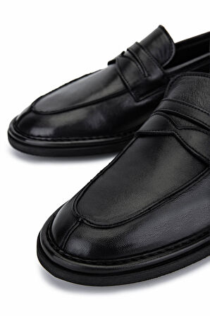 Alexander Hotto Kadın Hakiki Deri Siyah Klasik Ayakkabı 1045 68639G BN AYK SK25-26 NERO