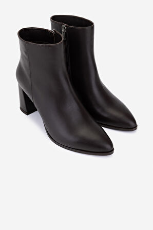 Valmenti Kadın Hakiki Deri Kahverengi Topuklu Bot 1074 2260 BN BOT SK25-26 KAHVE DERI