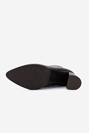 Valmenti Kadın Hakiki Deri Kahverengi Topuklu Bot 1074 2260 BN BOT SK25-26 KAHVE DERI