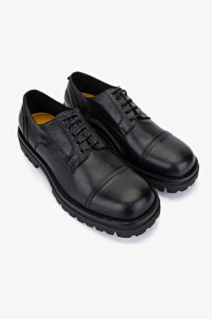 Valmenti Erkek Hakiki Deri Siyah Casual Ayakkabı 1158 529 ERK AYK SK25-26 NERO