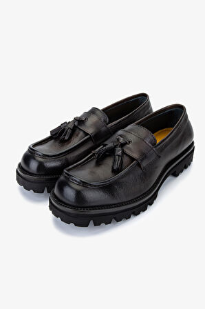 Valmenti Erkek Hakiki Deri Kahverengi Makosen Ayakkabı 1158 500 ERK AYK SK25-26 MARRONE