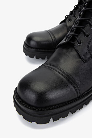 Valmenti Erkek Hakiki Deri Siyah Casual Bot 1158 569 ERK BOT SK25-26 NERO
