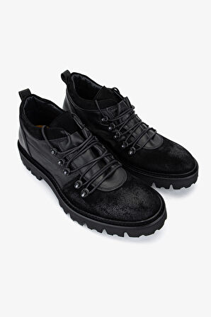 Valmenti Erkek Hakiki Deri Siyah Casual Bot 1158 4901 ERK AYK SK25-26 NERO