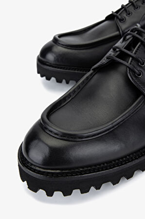 Valmenti Erkek Hakiki Deri Siyah Casual Ayakkabı 1158 1972 ERK AYK SK25-26 NERO