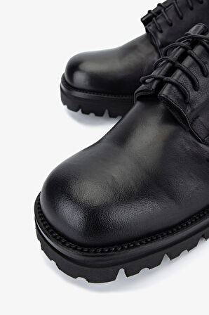 Valmenti Erkek Hakiki Deri Siyah Casual Ayakkabı 1158 539 ERK AYK SK25-26 NERO