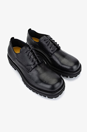 Valmenti Erkek Hakiki Deri Siyah Casual Ayakkabı 1158 539 ERK AYK SK25-26 NERO