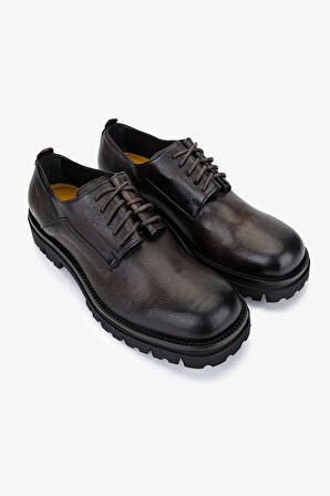 Valmenti Erkek Hakiki Deri Kahverengi Casual Ayakkabı 1158 539 ERK AYK SK25-26 MARRONE