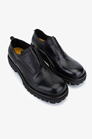 Valmenti Erkek Hakiki Deri Siyah Casual Ayakkabı 1158 559 ERK AYK SK25-26 NERO