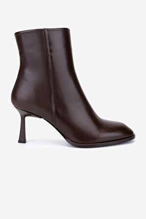 Valmenti Kadın Hakiki Deri Kahverengi Topuklu Bot 492 60551 BN BOT SK25-26 KAHVE DERI