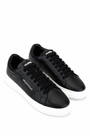 Mario Valentino Unisex Hakiki Deri Siyah Sneakers & Spor Ayakkabı 1040 95S3909  AYK SK25-26 BLACK