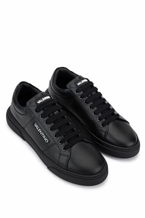 Mario Valentino Unisex Hakiki Deri Siyah Sneakers & Spor Ayakkabı 1040 95S3909  AYK SK25-26 BLACK/BLACK