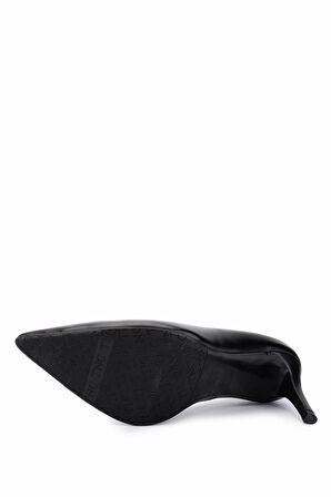 Tamer Tanca Kadın Hakiki Deri Siyah Topuklu Ayakkabı 1132 570 BN AYK SK25-26 SIYAH DERI