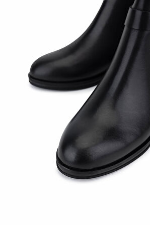 Tamer Tanca Kadın Hakiki Deri Siyah Casual Bot 599 30022 BN BOT SK25-26 SIYAH