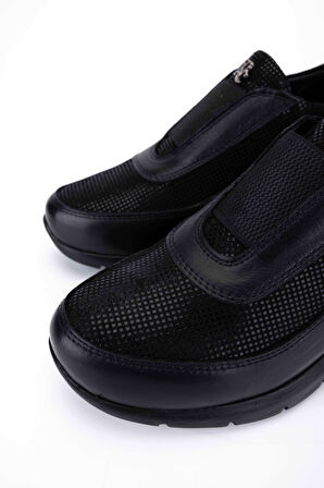 Tamer Tanca Kadın Hakiki Deri Siyah Casual Ayakkabı 599 4024 BN AYK SK25-26 SIYAH DERI BSK