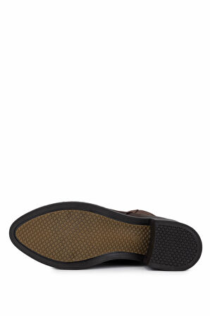 Tamer Tanca Kadın Hakiki Deri Kahverengi Topuklu Bot 599 48 BN BOT SK25-26 KAHVE NUBUK