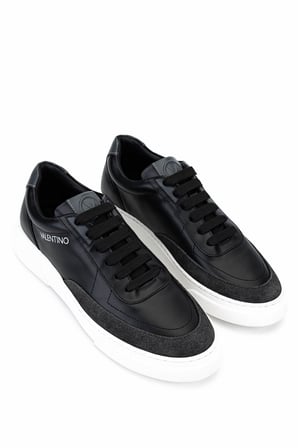 Mario Valentino Erkek Hakiki Deri Siyah Sneakers & Spor Ayakkabı 1040 92S3912 ERK AYK SK25-26 BLACK/GREY