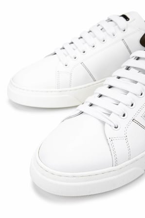 Mario Valentino Unisex Hakiki Deri Beyaz Sneakers & Spor Ayakkabı 1040 95S3909  AYK SK25-26 WHITE/MILITARY