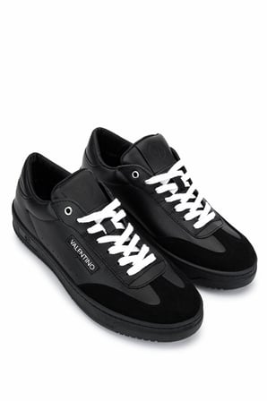Mario Valentino Erkek Hakiki Deri Siyah Sneakers & Spor Ayakkabı 1040 95S7002 ERK AYK SK25-26 BLACK/BLACK