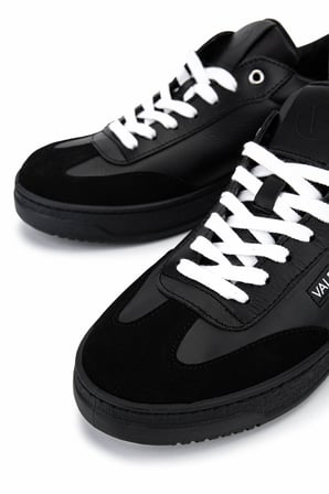 Mario Valentino Erkek Hakiki Deri Siyah Sneakers & Spor Ayakkabı 1040 95S7002 ERK AYK SK25-26 BLACK/BLACK