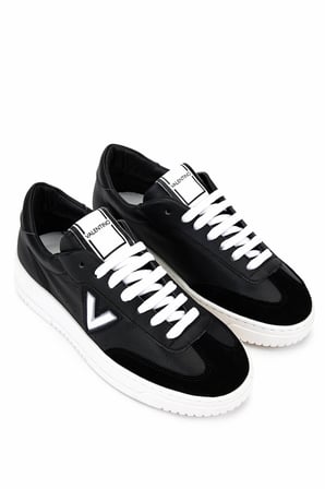 Mario Valentino Kadın Hakiki Deri Siyah/Beyaz Sneakers & Spor Ayakkabı 1040 95S7004 BN AYK SK25-26 BLACK/WHITE