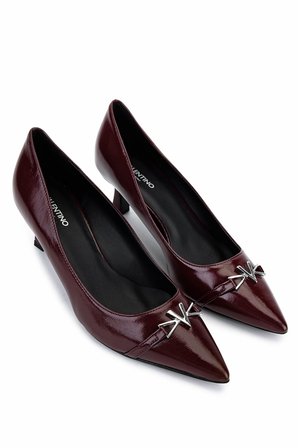 Mario Valentino Kadın Hakiki Deri Bordo Topuklu Ayakkabı 1040 91D2547 BN AYK SK25-26 BORDEAUX