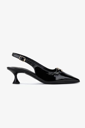 Valmenti Kadın Hakiki Deri Siyah Rugan Comfort Ayakkabı 611 H51005 BN AYK SK25-26 BLACK VERNICE