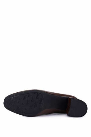 Tamer Tanca Kadın Hakiki Deri Kahverengi Klasik Ayakkabı 1135 06102 BN AYK SK25-26 KHV DR/KHV KRSK DR