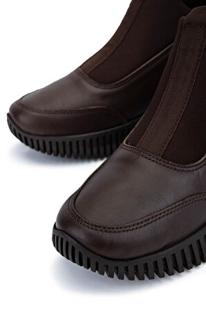 Tamer Tanca Kadın Hakiki Deri Kahverengi Casual Bot 849 40101 BN BOT SK25-26 KAHVE