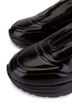 Tamer Tanca Kadın Hakiki Deri Kahverengi Sneakers & Spor Ayakkabı 1107 521 BN AYK SK25-26 KAHVE RUGAN