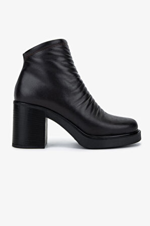 Valmenti Kadın Hakiki Deri Kahverengi Topuklu Bot 231 3452-1 BN BOT SK25-26 KAHVE DR