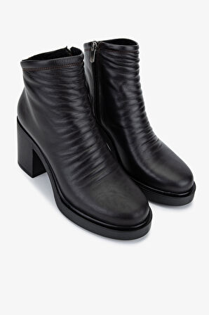 Valmenti Kadın Hakiki Deri Kahverengi Topuklu Bot 231 3452-1 BN BOT SK25-26 KAHVE DR