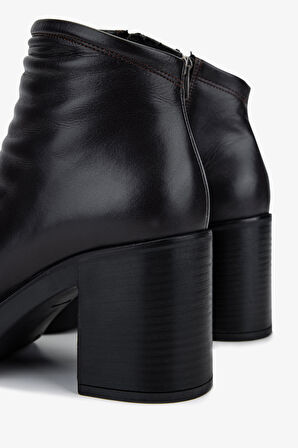 Valmenti Kadın Hakiki Deri Kahverengi Topuklu Bot 231 3452-1 BN BOT SK25-26 KAHVE DR