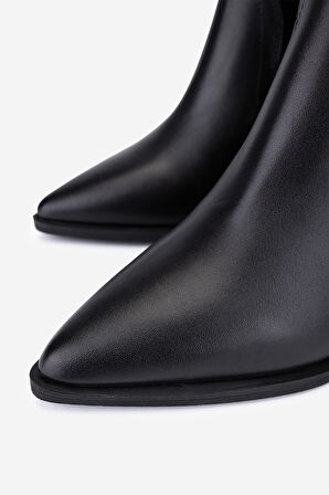 Valmenti Kadın Hakiki Deri Siyah Western Bot 1072 7193 BN BOT SK25-26 SIYAH