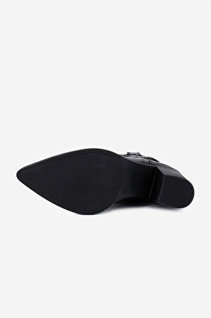 Valmenti Kadın Hakiki Deri Siyah Western Bot 1072 7193 BN BOT SK25-26 SIYAH