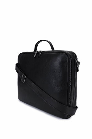 Bruno Rossi Bag Erkek Hakiki Deri Siyah Evrak Çantası 1048 330G ERK CNT SK25-26 NERO