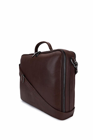 Bruno Rossi Bag Erkek Hakiki Deri Kahverengi Evrak Çantası 1048 330G ERK CNT SK25-26 CAFFE