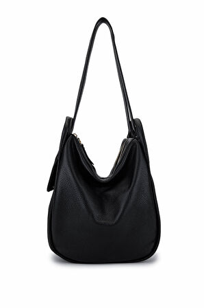 Bruno Rossi Bag Kadın Hakiki Deri Siyah Sırt & Omuz Çantası 1048 MLX14G BN CNT SK25-26 NERO