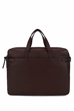 Bruno Rossi Bag Erkek Hakiki Deri Kahverengi Evrak Çantası 1048 R258 ERK CNT SK25-26 CAFFE