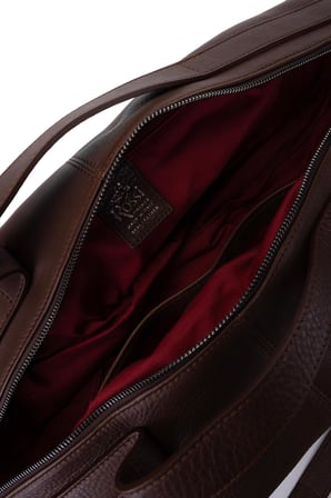 Bruno Rossi Bag Unisex Hakiki Deri Kahverengi Sırt & El Çantası 1048 R88 CNT SK25-26 CAFFE