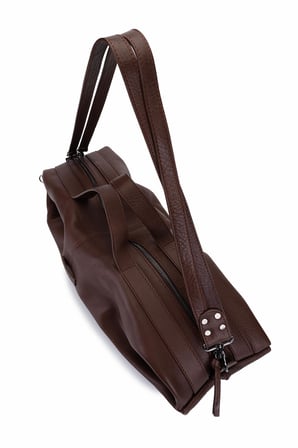 Bruno Rossi Bag Unisex Hakiki Deri Kahverengi Sırt & El Çantası 1048 R88 CNT SK25-26 CAFFE