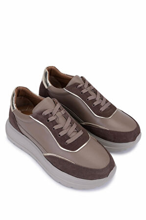 Tamer Tanca Kadın Hakiki Deri Sneakers & Spor Ayakkabı 1107 510 BN AYK SK25-26 VZN SUET/DR