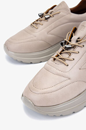 Valmenti Kadın Hakiki Deri Vizon Sneakers & Spor Ayakkabı 1107 522 BN AYK SK25-26 VIZON