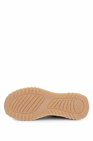 Tamer Tanca Kadın Hakiki Deri Bej Süet Sneakers & Spor Ayakkabı 258 3482 BN AYK SK25-26 BEJ SUET/DR/GOLD