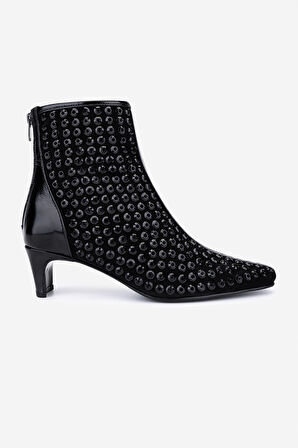 Valmenti Kadın Hakiki Deri Siyah Topuklu Bot 35 2965 BN BOT SK25-26 SIYAH