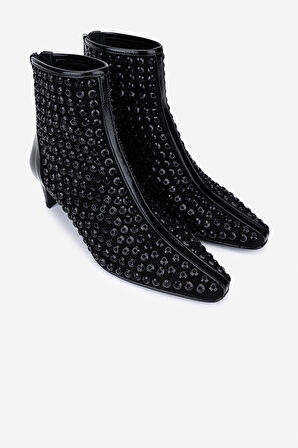 Valmenti Kadın Hakiki Deri Siyah Topuklu Bot 35 2965 BN BOT SK25-26 SIYAH